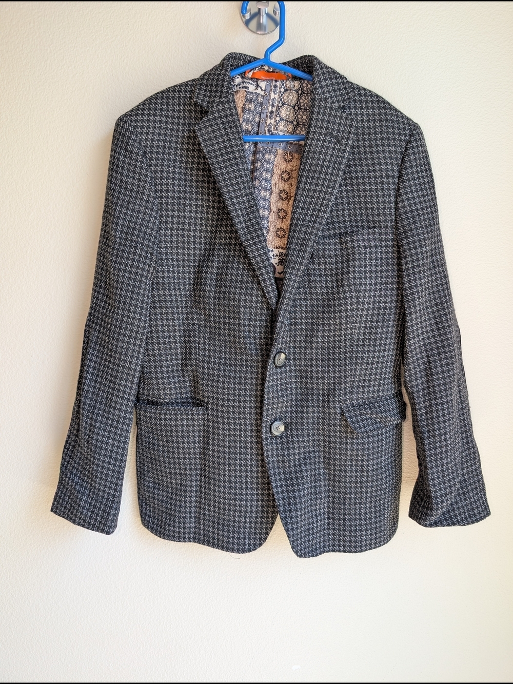 TALLIA Houndstooth Pattern Blazer Boys Size M
